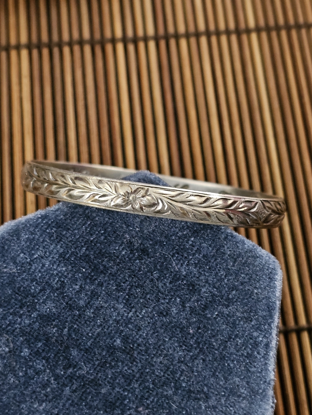925 Silver Akahai Childs Bangle Bracelet (Vintage) - Picture 3 of 11